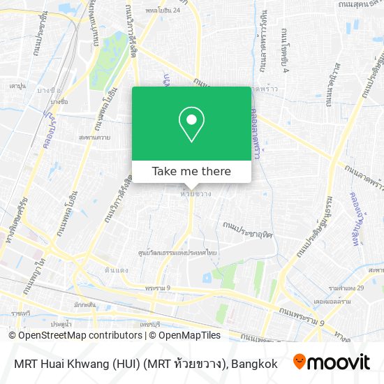 MRT Huai Khwang (HUI) (MRT ห้วยขวาง) map