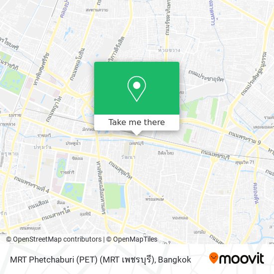 MRT Phetchaburi (PET) (MRT เพชรบุรี) map