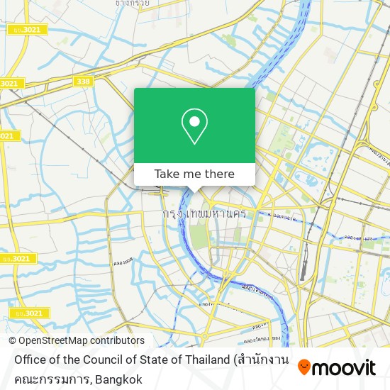 Office of the Council of State of Thailand map