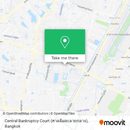 Central Bankruptcy Court (ศาลล้มละลายกลาง) map