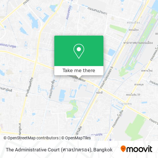 The Administrative Court (ศาลปกครอง) map
