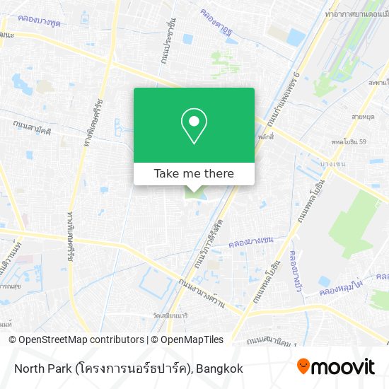 North Park (โครงการนอร์ธปาร์ค) map