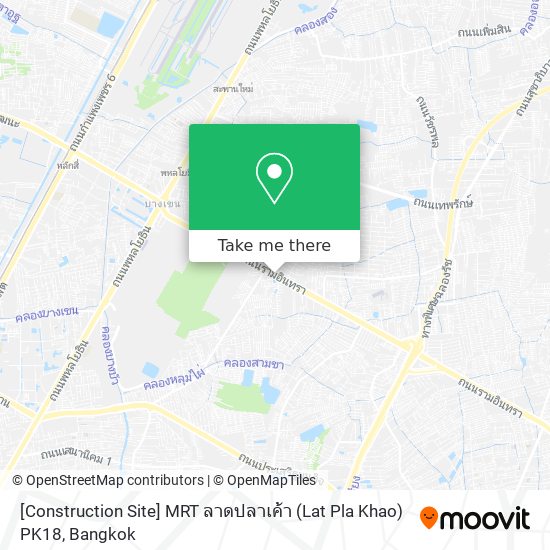 [Construction Site] MRT ลาดปลาเค้า (Lat Pla Khao) PK18 map