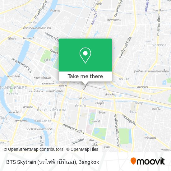 BTS Skytrain (รถไฟฟ้าบีทีเอส) map