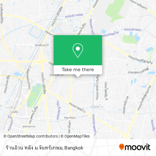 ร้านอ้วน หลัง ม.จันทร์เกษม map