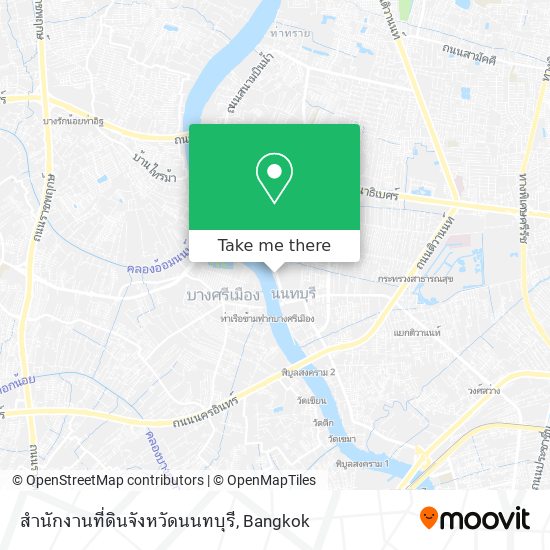 สำนักงานที่ดินจังหวัดนนทบุรี map