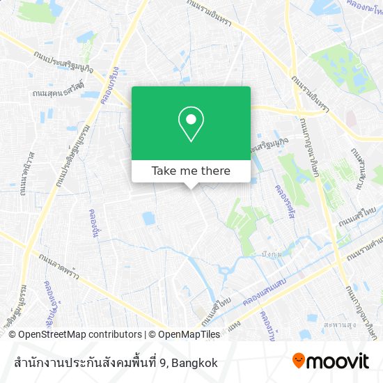 สำนักงานประกันสังคมพื้นที่ 9 map