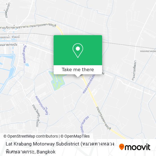 Lat Krabang Motorway Subdistrict map