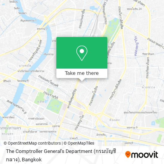 The Comptroller General's Department (กรมบัญชีกลาง) map