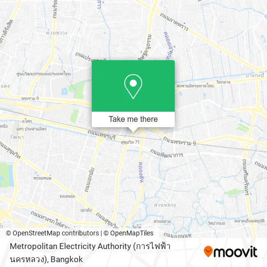 Metropolitan Electricity Authority (การไฟฟ้านครหลวง) map
