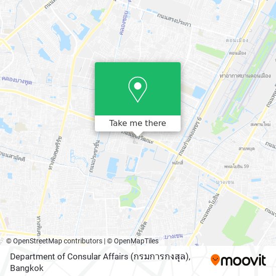 Department of Consular Affairs (กรมการกงสุล) map