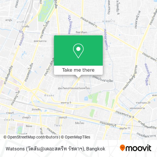 Watsons (วัตสัน@เดอะสตรีท รัชดาฯ) map