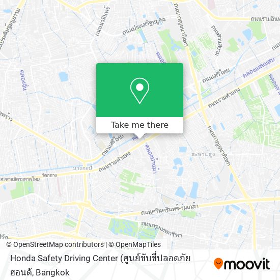 Honda Safety Driving Center map