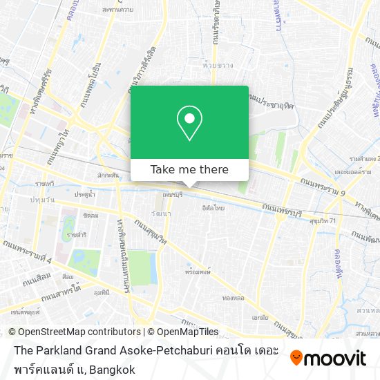 The Parkland Grand Asoke-Petchaburi คอนโด เดอะ พาร์คแลนด์ แ map