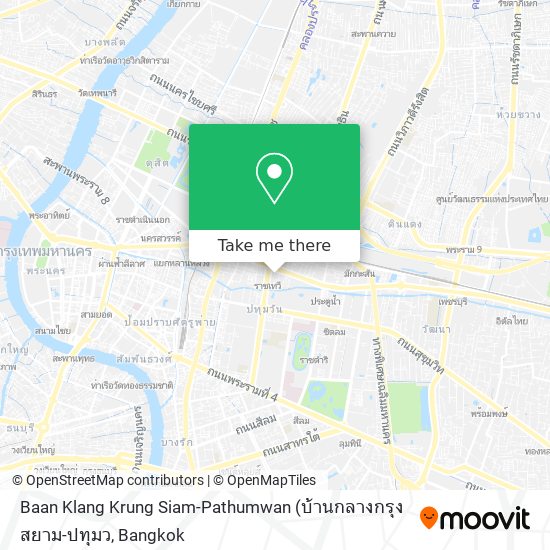 Baan Klang Krung Siam-Pathumwan map
