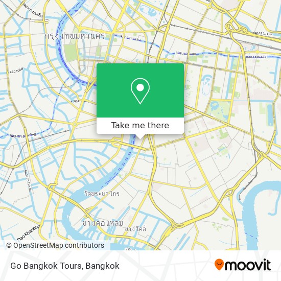 Go Bangkok Tours map