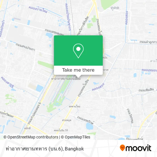 ท่าอากาศยานทหาร (บน.6) map