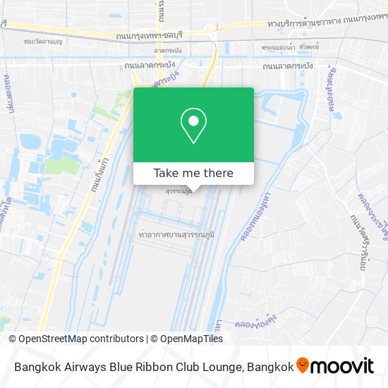 Bangkok Airways Blue Ribbon Club Lounge map