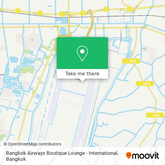 Bangkok Airways Boutique Lounge - International map