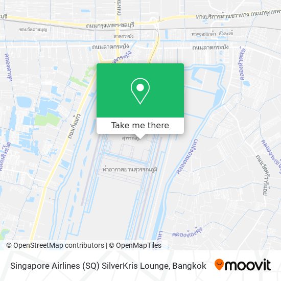 Singapore Airlines (SQ) SilverKris Lounge map