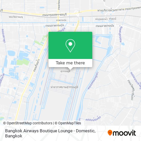 Bangkok Airways Boutique Lounge - Domestic map