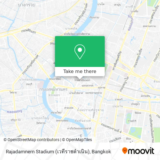 Rajadamnern Stadium (เวทีราชดำเนิน) map