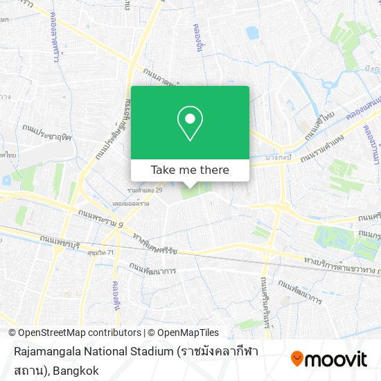 Rajamangala National Stadium (ราชมังคลากีฬาสถาน) map