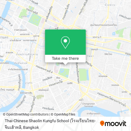 Thai-Chinese Shaolin Kungfu School map