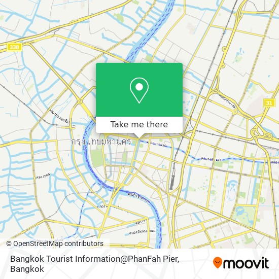 Bangkok Tourist Information@PhanFah Pier map