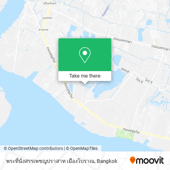 พระที่นั่งสรรเพชญปราสาท เมืองโบราณ map