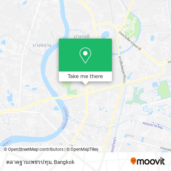 ตลาดฐานเพชรปทุม map