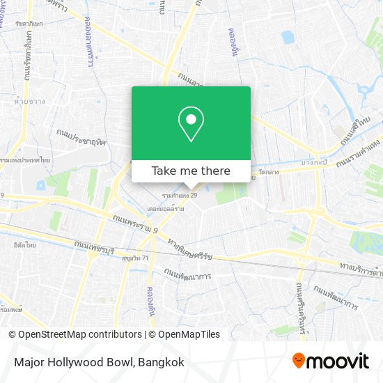 Major Hollywood Bowl map