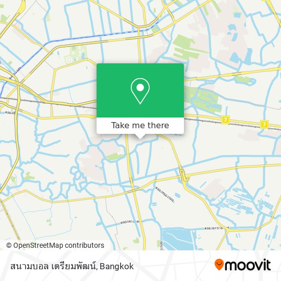 สนามบอล เตรียมพัฒน์ map