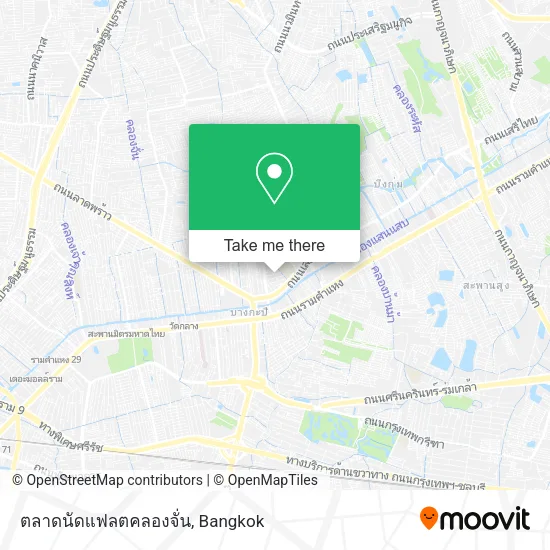 ตลาดนัดแฟลตคลองจั่น map
