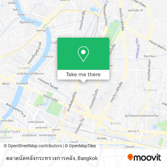 ตลาดนัดหลังกระทรวงการคลัง map