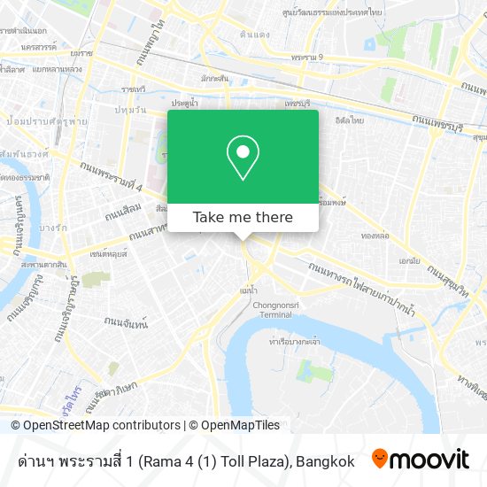 ด่านฯ พระรามสี่ 1 (Rama 4 (1) Toll Plaza) map