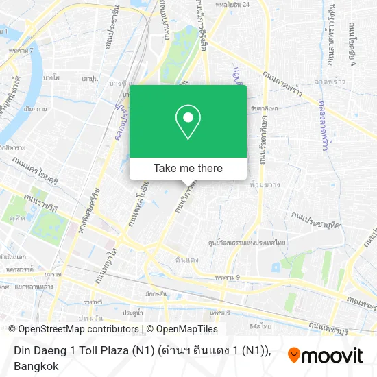 Din Daeng 1 Toll Plaza (N1) (ด่านฯ ดินแดง 1 (N1)) map