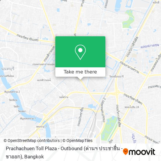 Prachachuen Toll Plaza - Outbound (ด่านฯ ประชาชื่น - ขาออก) map