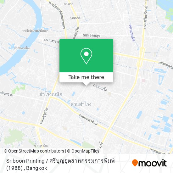 Sriboon Printing / ศรีบุญอุตสาหกรรมการพิมพ์ (1988) map