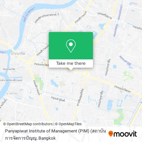 Panyapiwat Institute of Management (PIM) (สถาบันการจัดการปัญญ map