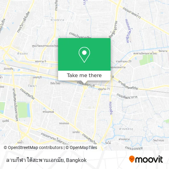 ลานกีฬา ใต้สะพานเอกมัย map