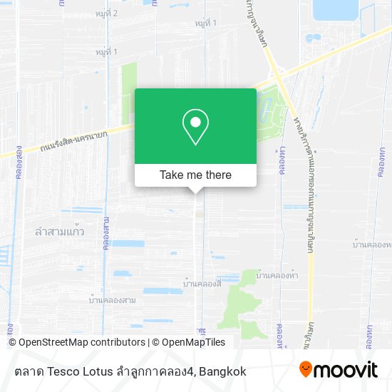 ตลาด Tesco Lotus ลำลูกกาคลอง4 map