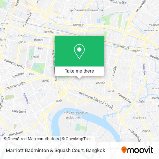 Marriott Badminton & Squash Court map