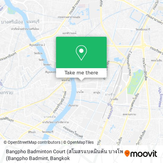 Bangpho Badminton Court (สโมสรแบดมินตัน บางโพ (Bangpho Badmint map