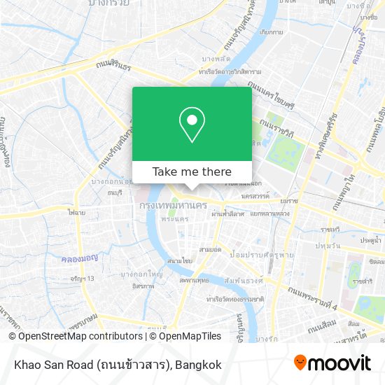 Khao San Road (ถนนข้าวสาร) map