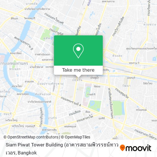 Siam Piwat  Tower Building map