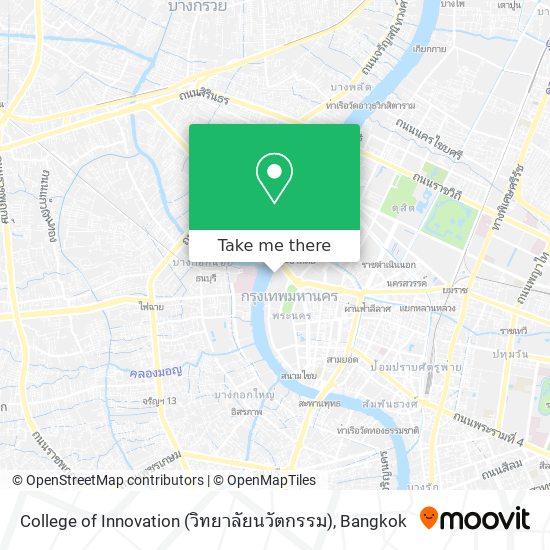 College of Innovation (วิทยาลัยนวัตกรรม) map