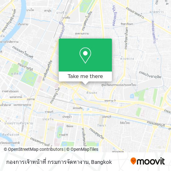 กองการเจ้าหน้าที่ กรมการจัดหางาน map