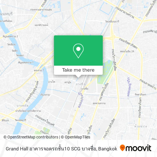 Grand Hall อาคารจอดรถชั้น10 SCG บางซื่อ map