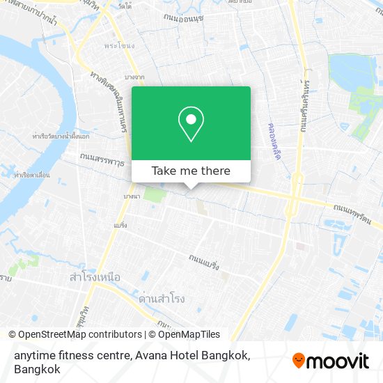 anytime fitness centre, Avana Hotel Bangkok map